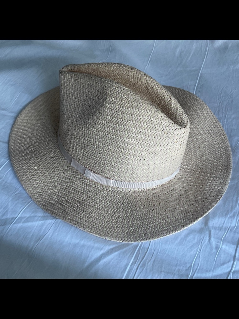 LOFT Straw Fedora Hat in Natural Tan
